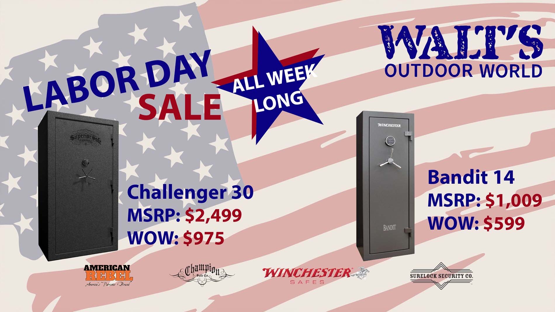 Labor Day Sale on Gun Safes | Walt's Outdoor World